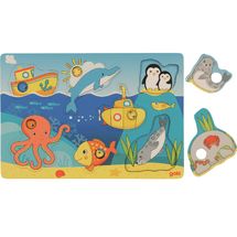 Puzzle with hidden images - Sea animals GK57307 Goki 1