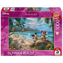 Puzzle Mickey and Minnie in Hawaii 1000 pcs S-57528 Schmidt Spiele 1