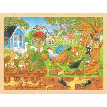 Puzzle Our garden, over and underground GK57743 Goki 1