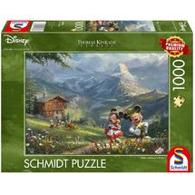Puzzle Mickey and Minnie in the Alps 1000 pcs S-59938 Schmidt Spiele 1