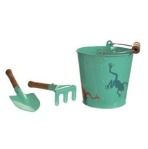 Set frog with bucket, rake and spade EG600127 Egmont Toys 1