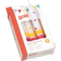 Set of 10 birthday candles GK60855 Goki 1
