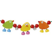 piepolini- Pram chain with three cheeky birds SE1363-4200 Selecta 1