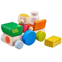 Wooden farmyard vehicle, with velcro 7 pcs SE62076 Selecta 1