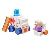 Wooden ambulance, with velcro 7 pcs SE62081 Selecta 1