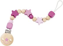 Lucky star pink, pacifier chain SE64013 Selecta 1