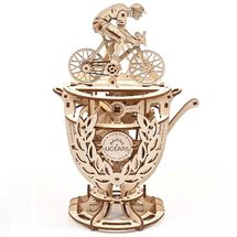 Automaton Cyclist mechanical model kit U-70148 Ugears 1