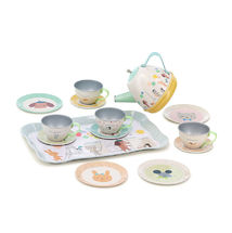 Musical tin tea set Sarah Betz V7105 Vilac 1