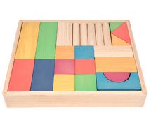 Rainbow Wooden Jumbo Block Set TK-73450 TickiT 1