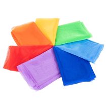 Rainbow Organza Fabric 7 pieces TK74100 TickiT 1