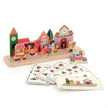 The City wooden logic game V7627 Vilac 1