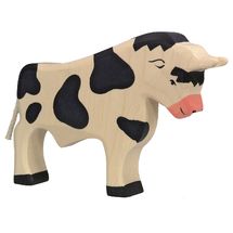 Bull, blanck and white figure HZ-80000 Holztiger 1