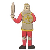 Knight, fighting, red figure HZ-80252 Holztiger 1