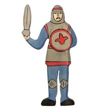Knight fighting blue figure HZ-80253 Holztiger 1