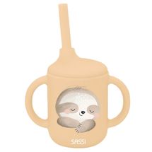 Cup with silicone straw - Gnawy the lazy SJ-SI0764 Sassi Junior 1