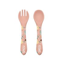 Silicone fork and spoon kit - Slurpy the octopus SJ-SI0917 Sassi Junior 1
