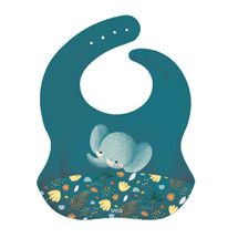 Silicone bib - Chewy the elephant SJ-SI0955 Sassi Junior 1