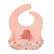 Silicone bib - Slurpy the octopus SJ-SI0979 Sassi Junior 1