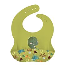 Silicone bib - Cracky the dinosaur SJ-SI0993 Sassi Junior 1