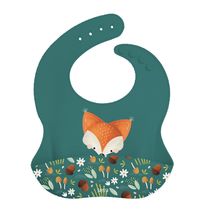 Silicone bib - Crunchy the fox SJ-SI1990 Sassi Junior 1