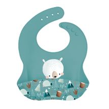 Silicone bib - Munchy the bear SJ-SI2003 Sassi Junior 1