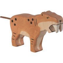 Saber-toothed tiger Figurine HZ80622 Holztiger 1