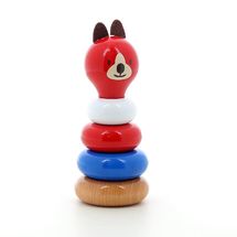 Lucien the dog stacking toy V8085R Vilac 1