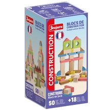 50 wooden construction blocks JJ8253 Jeujura 1