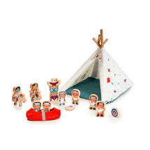 Wigwam and indians LL83146 Lilliputiens 1