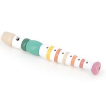 Multicolored striped wooden recorder V8316 Vilac 1
