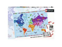 Puzzle World Map 250 pcs NA868834 Nathan 1