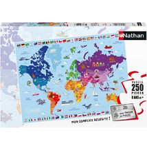 Puzzle World Map 250 pcs NA868834 Nathan 1