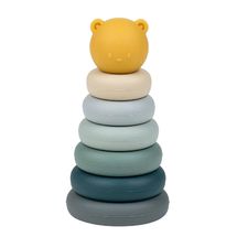 Silicone stacking tower blue NA876858 Nattou 1