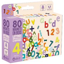 Wooden magnetic lowercase letters and numbers JJ8967 Jeujura 1