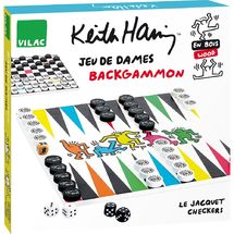 Checkers and Backgammon Keith Haring V9228 Vilac 1