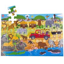 African Adventure Floor Puzzle BJ916 Bigjigs Toys 1