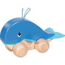 Push along animal whale Finnie GK55828 Goki 1