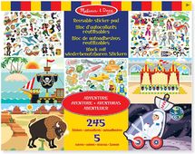 245 reusable stickers - Adventure theme MD-19115 Melissa & Doug 1