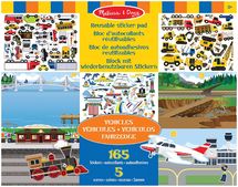 165 reusable stickers - Vehicles theme MD-14199 Melissa & Doug 1