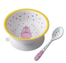 Barbapapa suction bowl with spoon PJ-BA702R Petit Jour 1