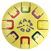 Tongue Drum 8 notes Mellow Yellow JCTMB06Y Tambú 1