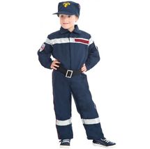 Fireman costume for kids 2 pcs 128cm CHAKS-C4109128 Chaks 1
