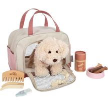 Dog with pink bag and care set LE12838 Small Foot company 1