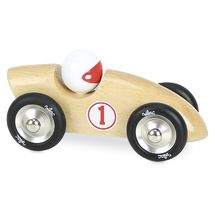 Large natural wood competition car V2281S Vilac 1