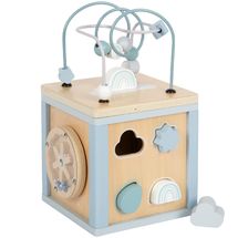 Blue motor skills cube LE12804 Small Foot company 1