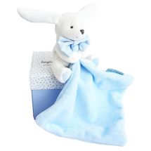 Doudou Rabbit Handkerchief blue DC3338 Doudou et Compagnie 1