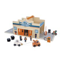 Wooden Garage Cross Roads J05918 Janod 1