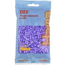 Bag of 1000 plastic beads Midi pastel purple HAMA-207-45 Hama 1