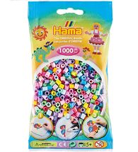 Bag of 1000 plastic beads Midi mix pastel HAMA-207-50 Hama 1