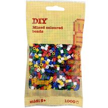 Bag of 1000 plastic beads Midi base mix 6 colors HAMA-207-66 Hama 1